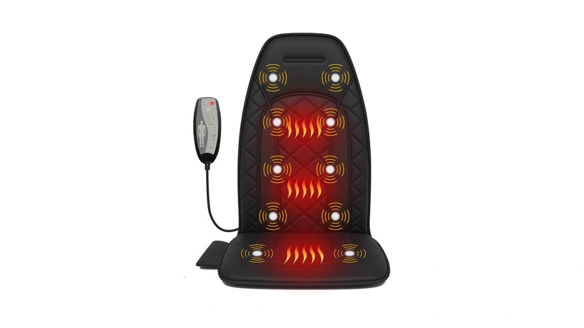 Therazzagge Vibration Back Massager With Heat,chair Massager