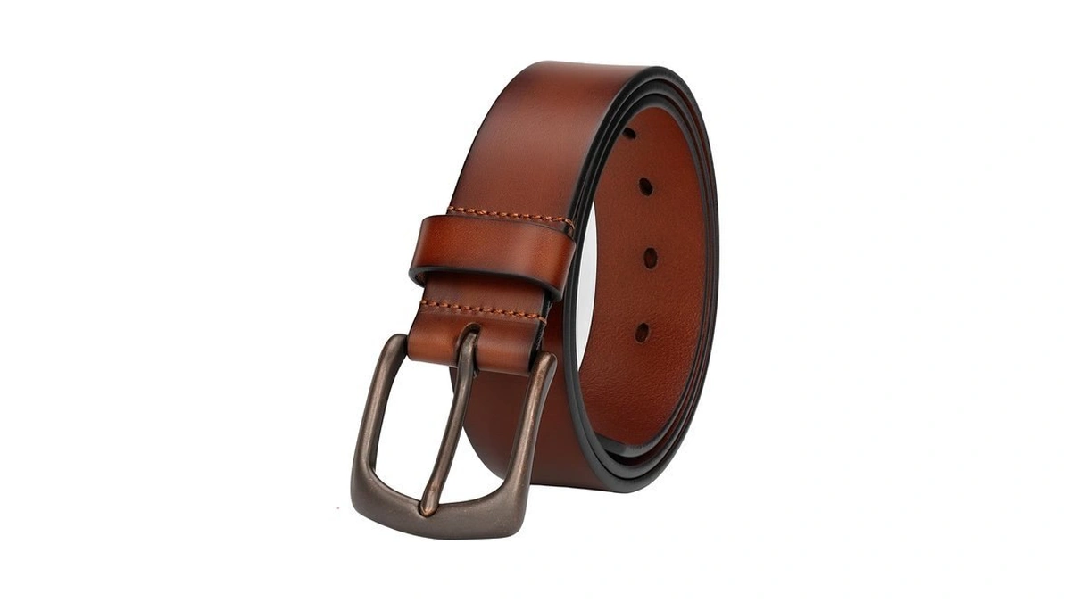 Wolksprong Mens 1.5“ Classic Jeans Belt Heavy Duty Full Grain