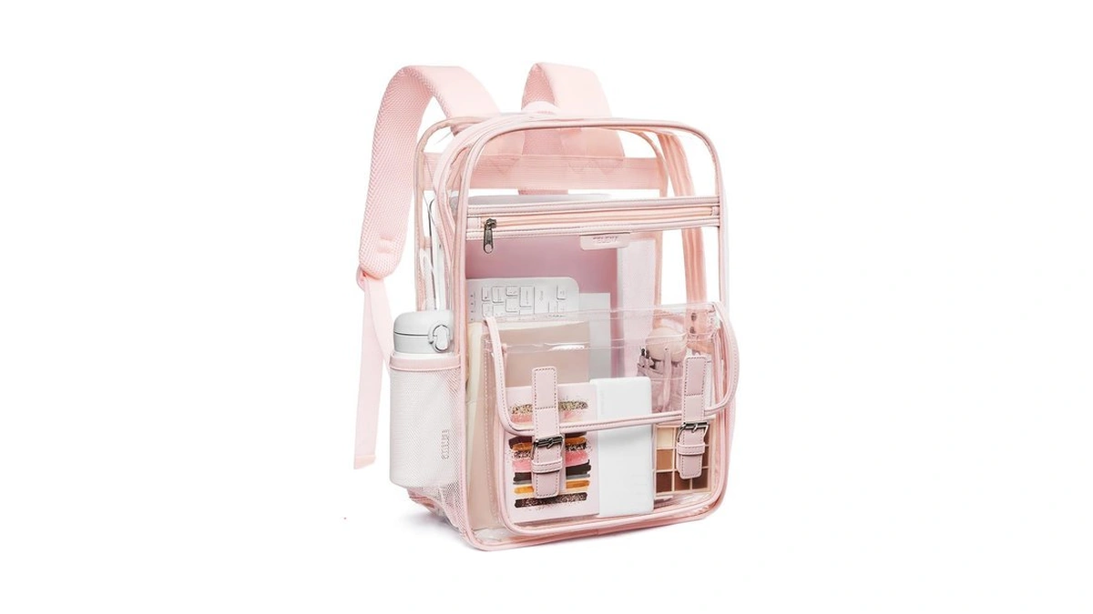 Telena Clear Backpack With Multi-pockets, Heavy Duty Tpu Transparent Bag