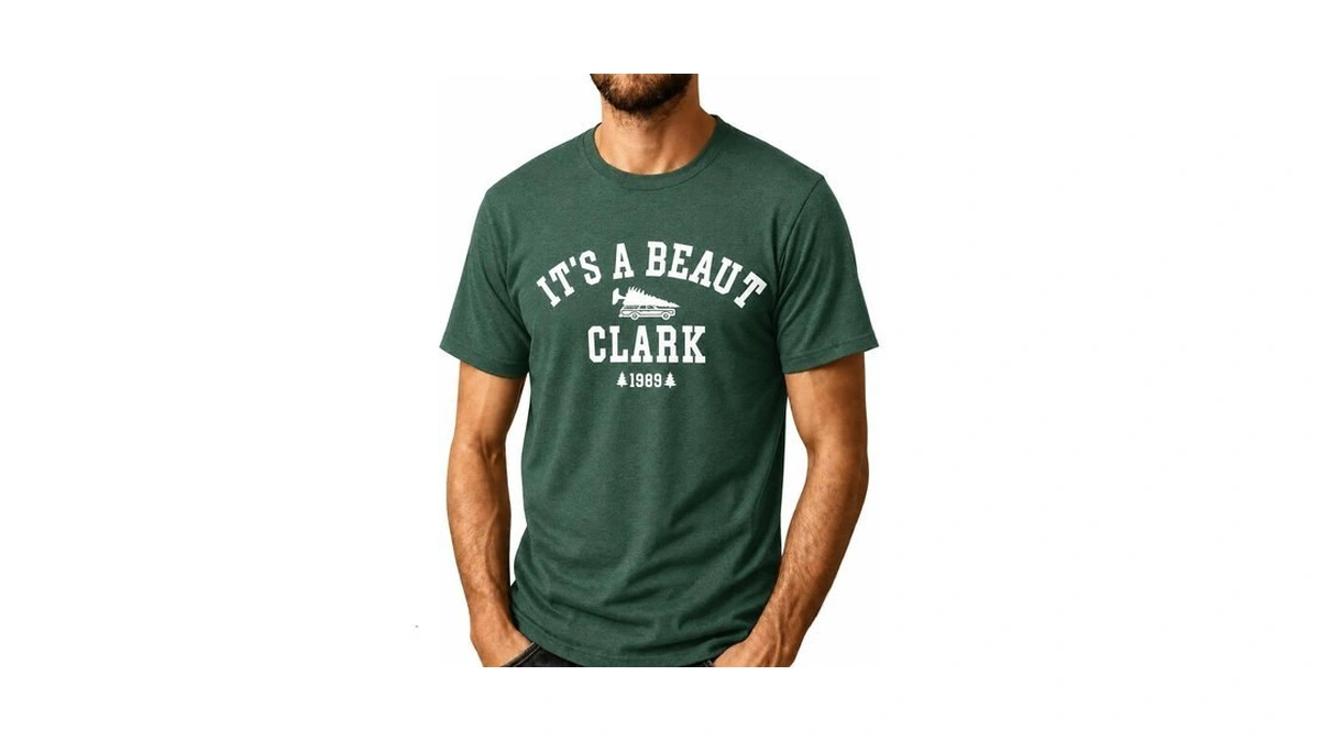 Men's Christmas Shirt Funny Holiday Graphic Tee Short Sleeve Xmas