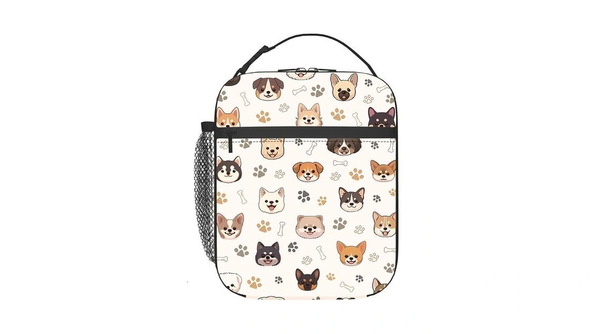 Moyueno Dog Kids Lunch Box With Water Bottle Holder For