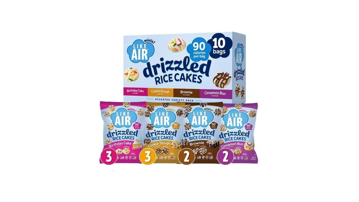 Like Air Drizzled Rice Cakes - 4 Flavor Variety Pack