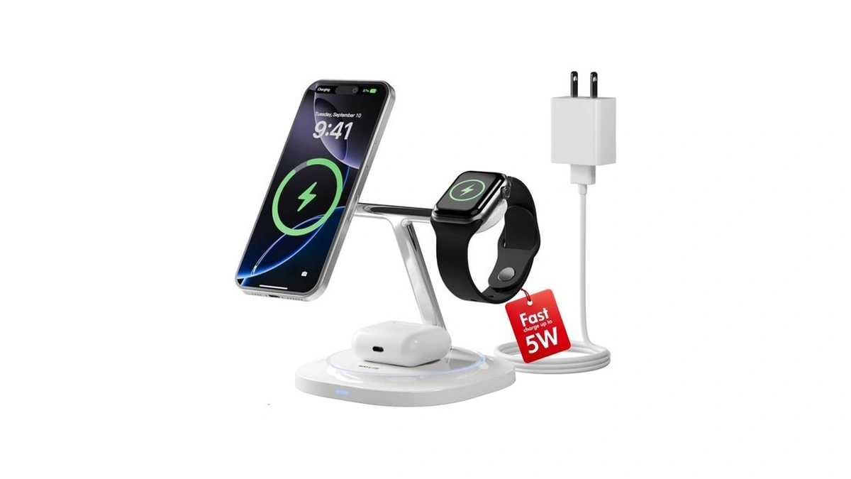 3 In 1 Magnetic Wireless Charger For Apple - Fast