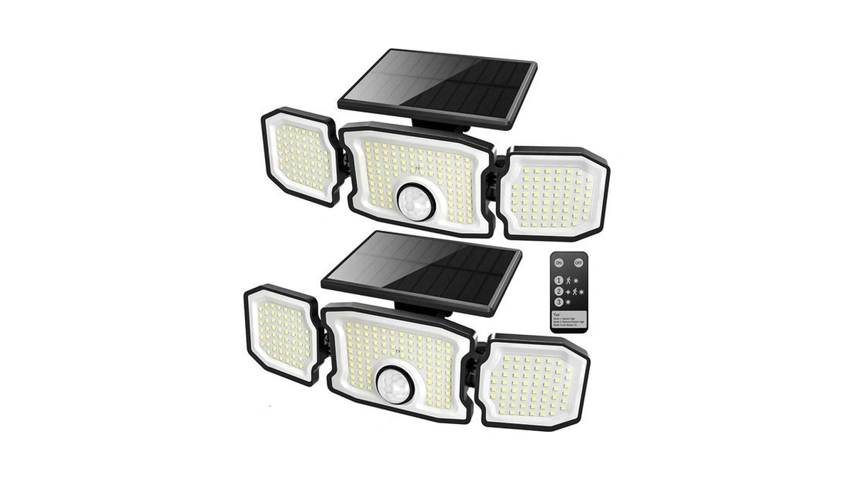 Tanlark Solar Flood Lights Outdoor- 2800lm 200led Solar Motion Sensor