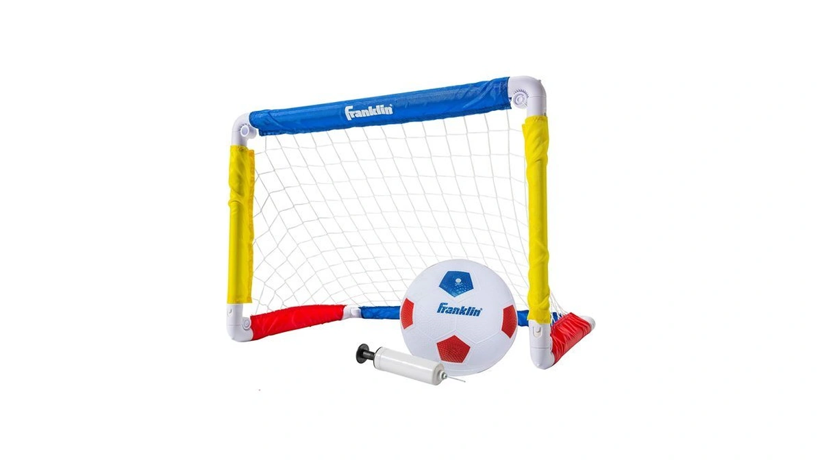 Franklin Sports Kids Soccer Goal With Ball & Pump -