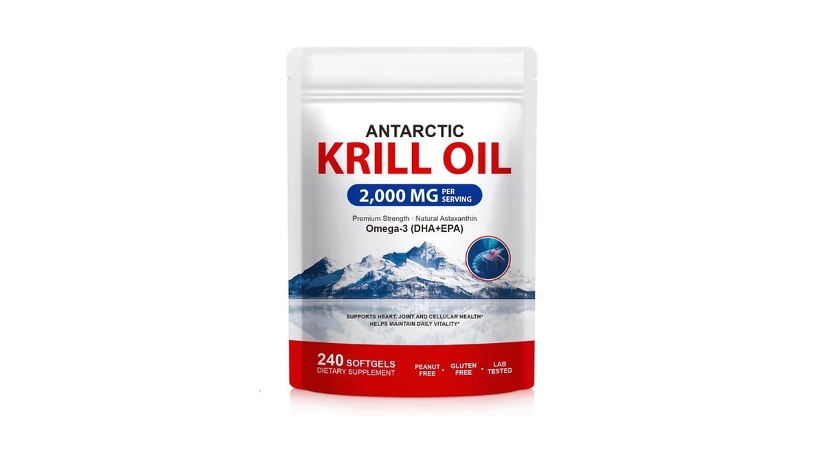 Antarctic Krill Oil 2000mg With Astaxanthin 800mcg | Omega-3 500mg