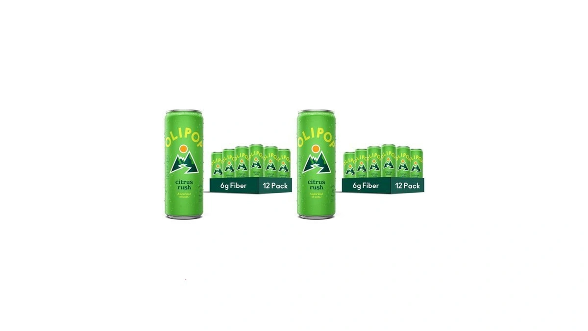 Olipop Sparkling Prebiotic Soda,ridge Rush,pantry Pack Packed With Prebiotics,fiber,and Botanicals,gluten
