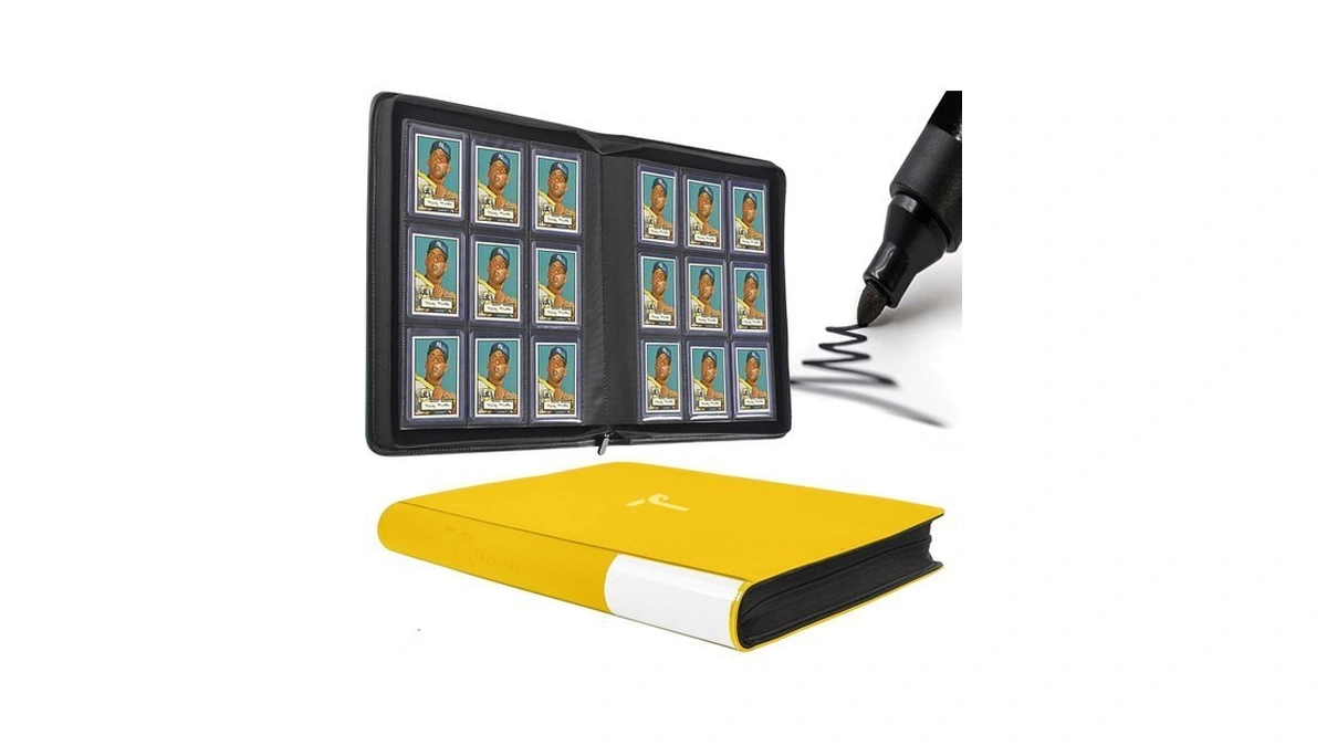 Tiffdada Top Loader Binder 9 Pocket, Holds 360+ Cards In