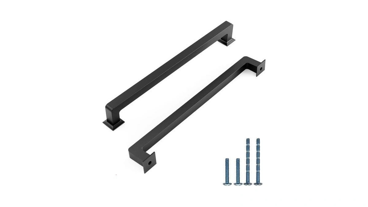 Knoklock 10 Pack 6.3 Inch(160mm) Kitchen Cabinet Handles Matte Black