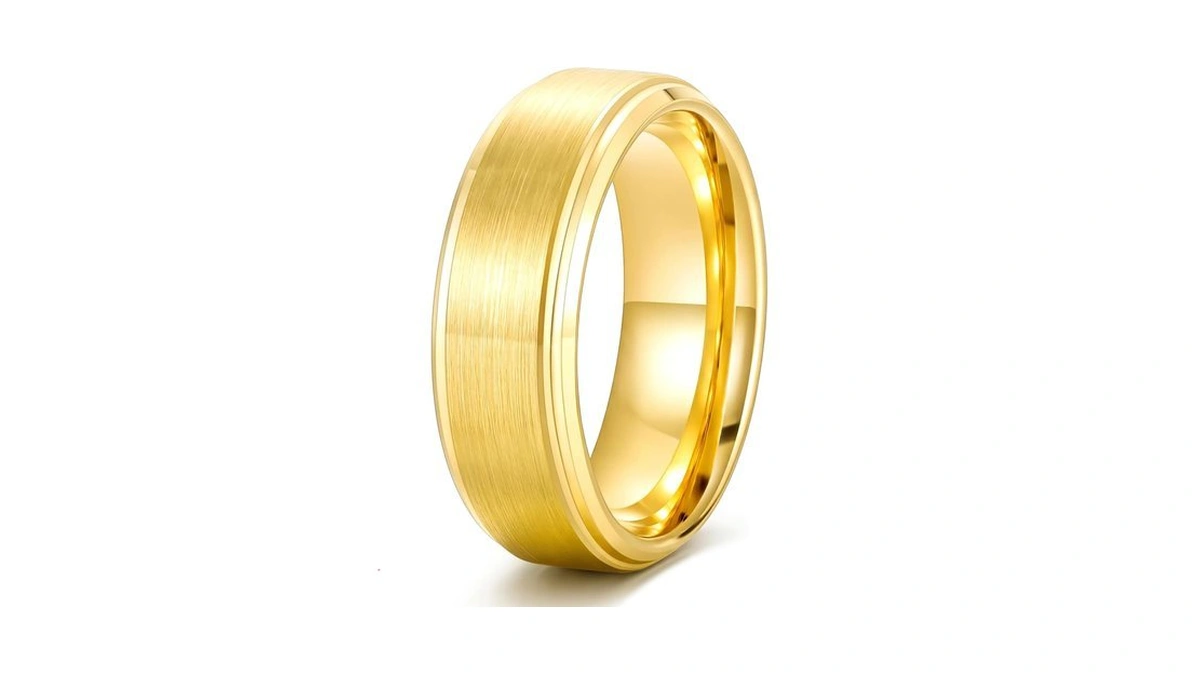 Hxnibatsar Stainless Steel Wedding Band Ring For Men Women Matte