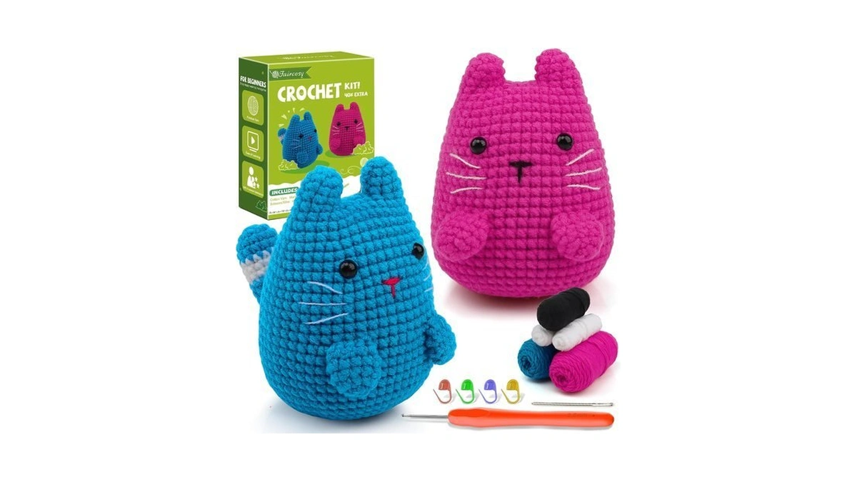 Faircosy Crochet Kit For Beginners Crocheting: Crochet Animal Kits For