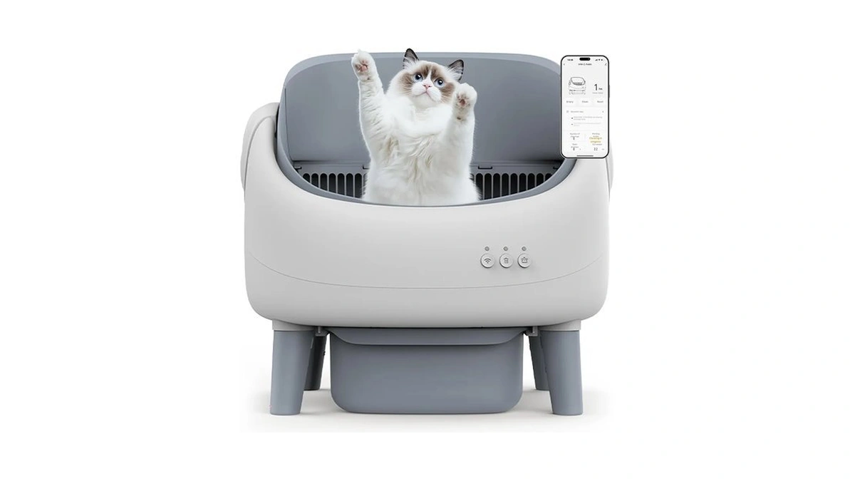 Self Cleaning Cat Litter Box, Open-top Automatic Cat Litter Box
