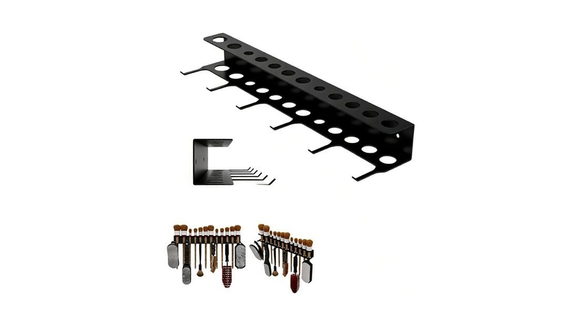 Chaywillow Wall Mounted Brush Holder & Garage Tool Hanger Rack