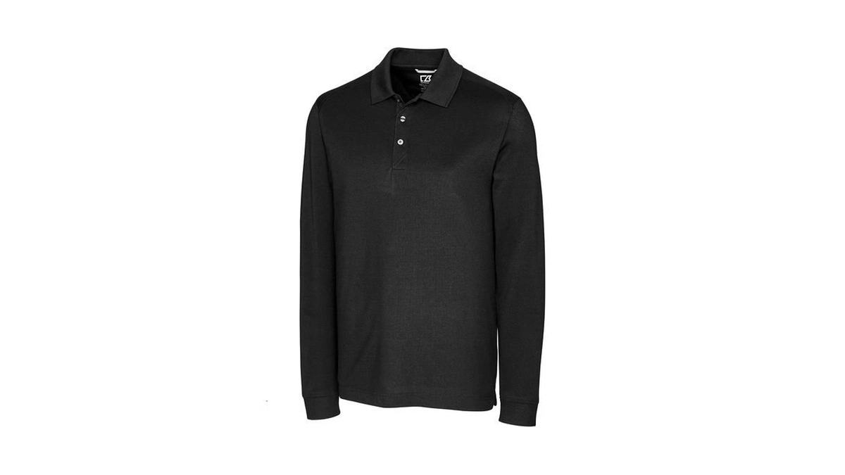 Cutter & Buck Mens 35+upf, Long Sleeve Advantage Polo Shirt,