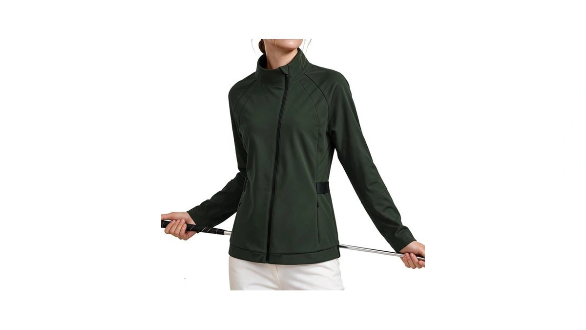 Outfeel Women's Full Zip Golf Lightweight Jacket,slim Fit With 4