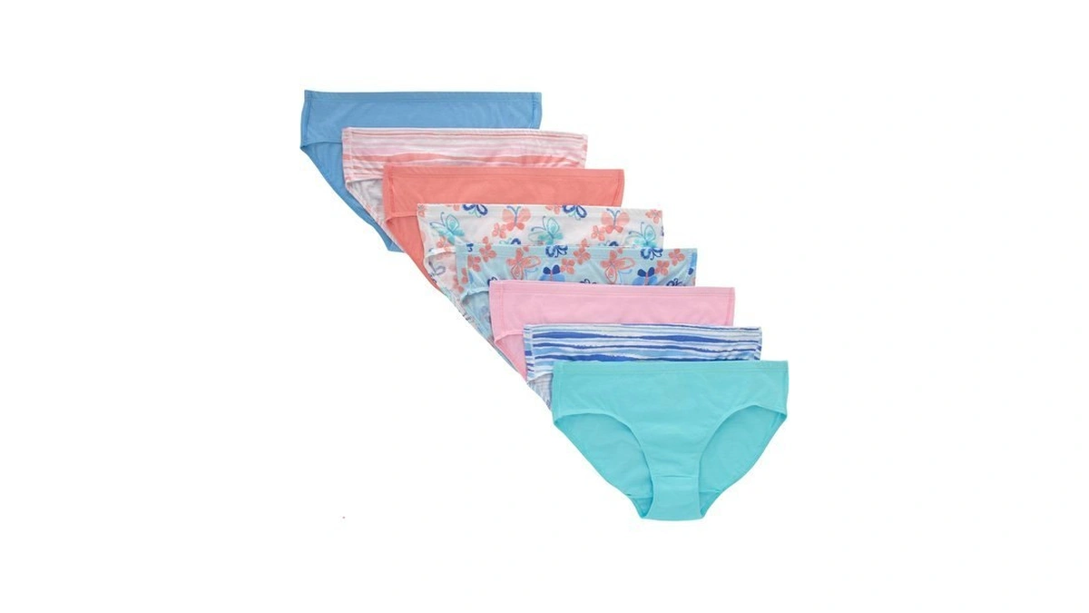 Hanes Ultimate Girls’ Underwear Pack, Organic Cotton Panties For Girls’,