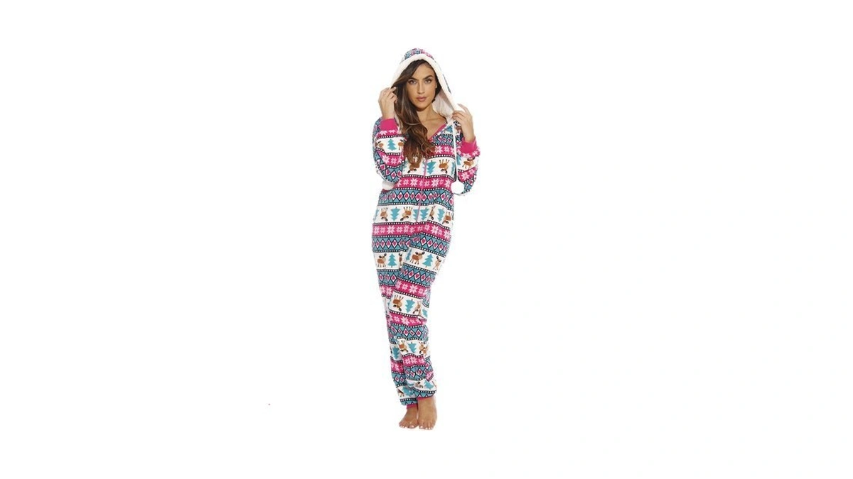 6291-m Just Love Adult Onesie /onesies/pajamas, Moose Love