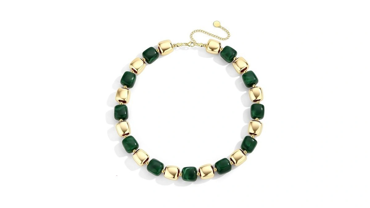 Samoco 1pcs Chunky Acrylic Beaded Necklace For Women