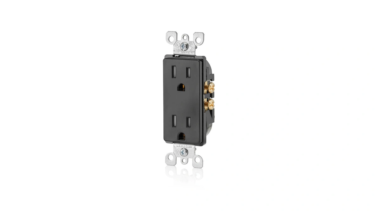 Leviton 15 Amp Decora Tamper-resistant Duplex Electrical Wall Outlet, T5325-e,