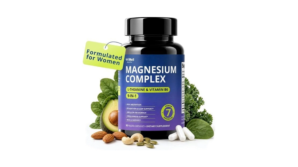 Hiwell Absorfyx Magnesium Complex For Women With L-theanine & Vitamin
