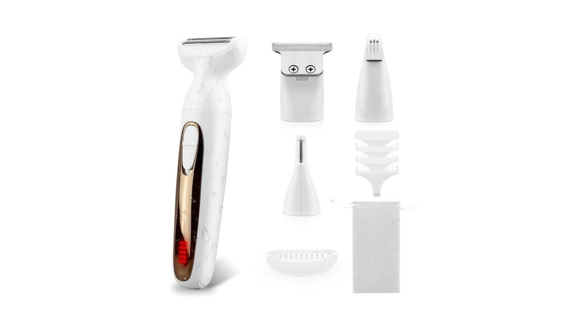 4-in-1 Bikini Trimmer For Women Men, Cordless Groin & Body
