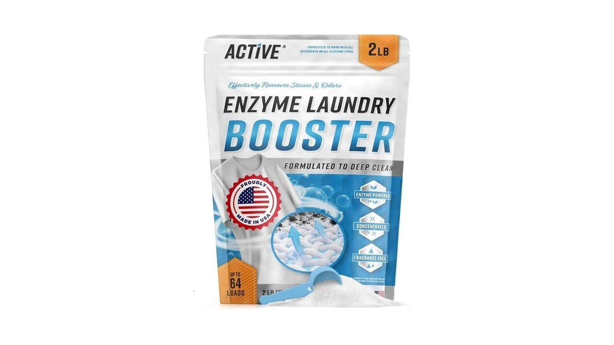 Enzyme Laundry Booster Odor Remover - 2 Lbs Unscented Enzymatic