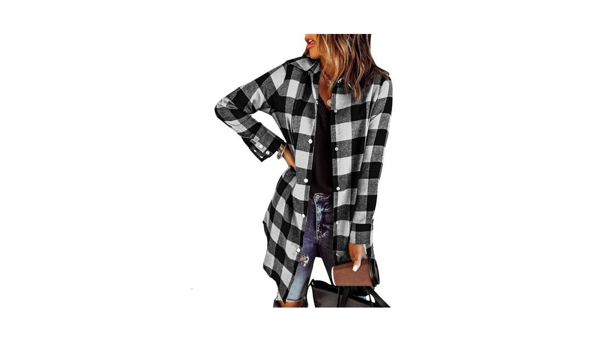 Evaless Womens Fall Clothes Fashion 2025 Trendy Color Block Plaid
