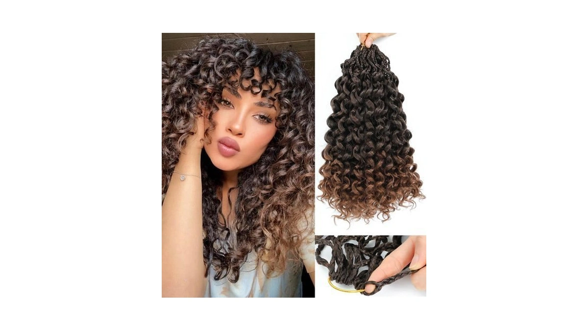 New Gogo Curl Crochet Hair Pre Looped 8 Packs Pre