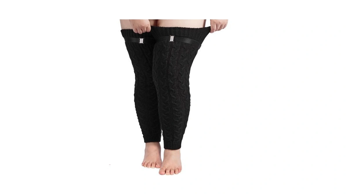 Moon Wood Plus Size Extra Long Leg Warmers For Women