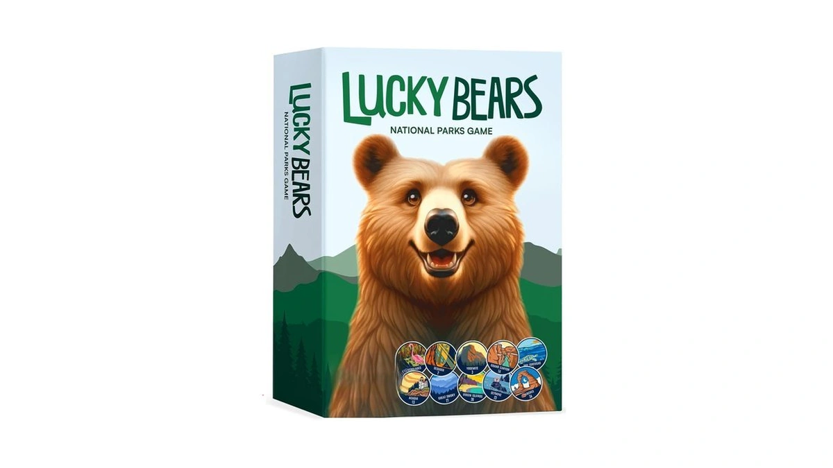 Luckybears® National Parks Board Game | Collectible Token Set, 63