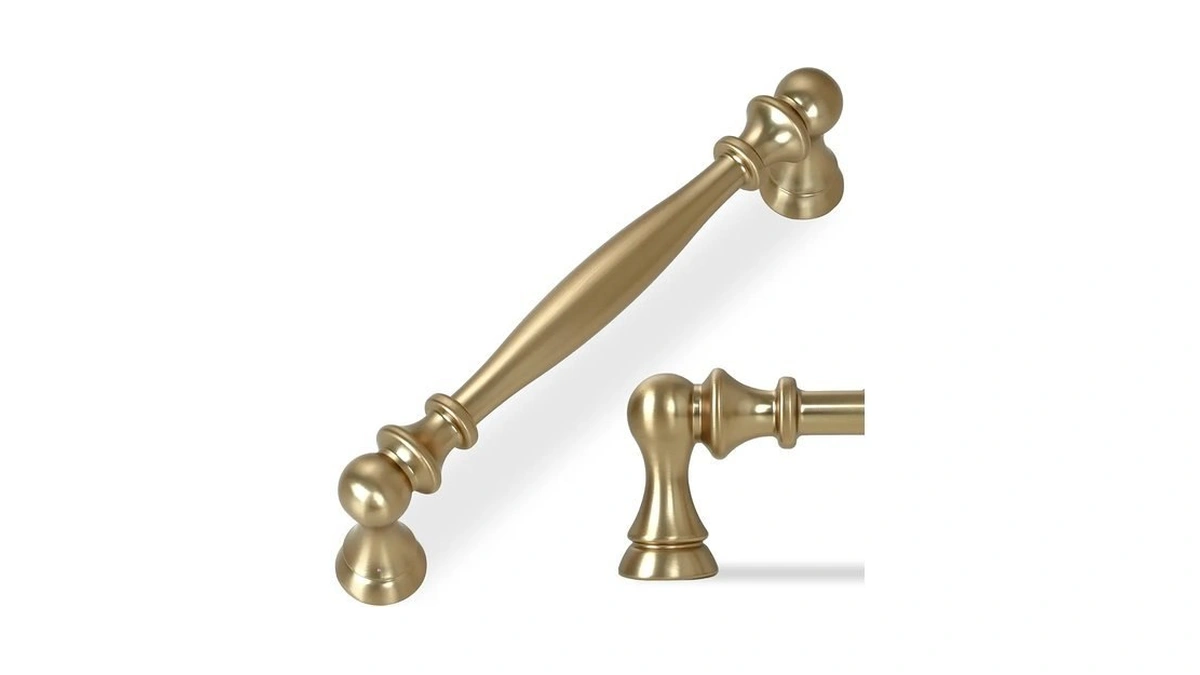 Bukobyhe 10 Pack 5 Inch(128mm) Kitchen Cabinet Handles Champagne Bronze