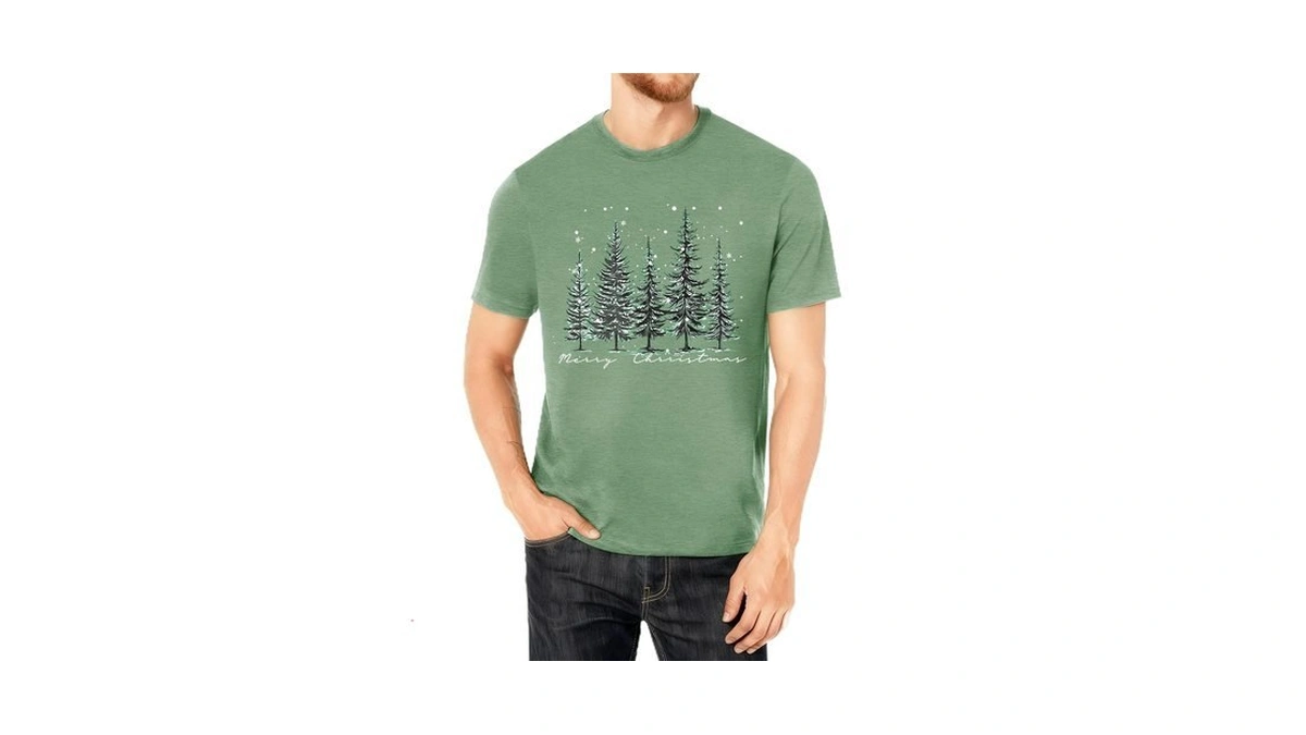 Recutewu Christmas Shirts For Men: Xmas Holiday T-shirt Merry And