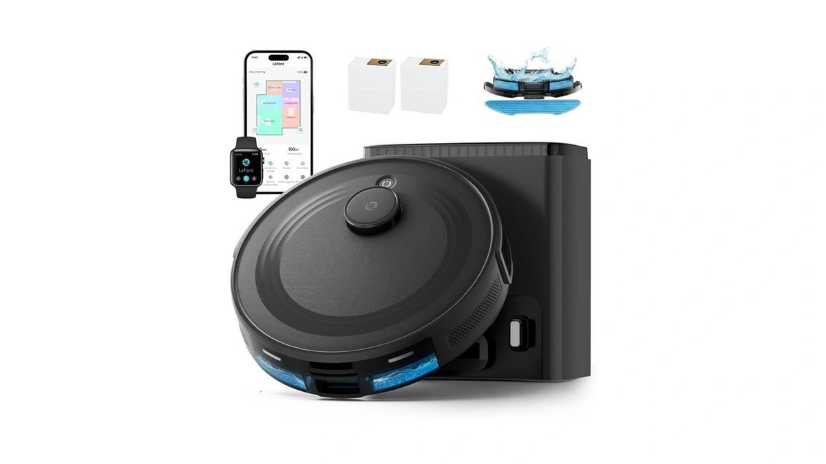 Lefant Robot Vacuum And Mop Combo,75-days Self-emptying,6000pa Powerful Suction,multi Floor