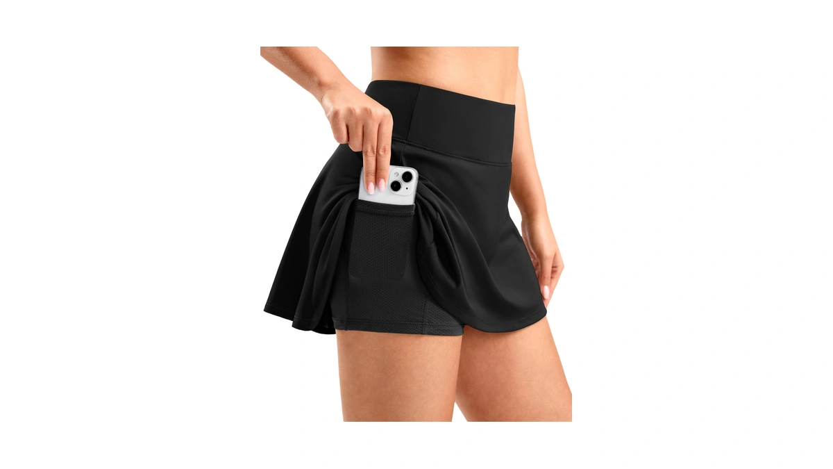 Santiny Skorts For Women Pleated Tennis Golf Skirts High Waisted