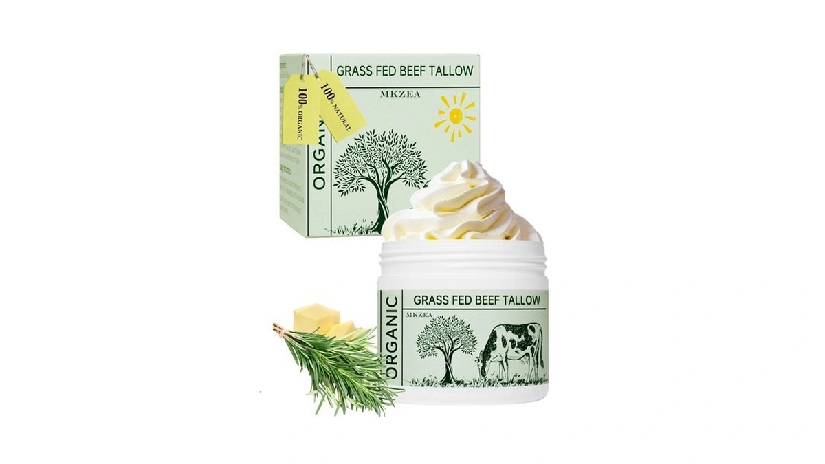 Beef Tallow For Skin, Organic Grass-fed Beef Tallow For Face