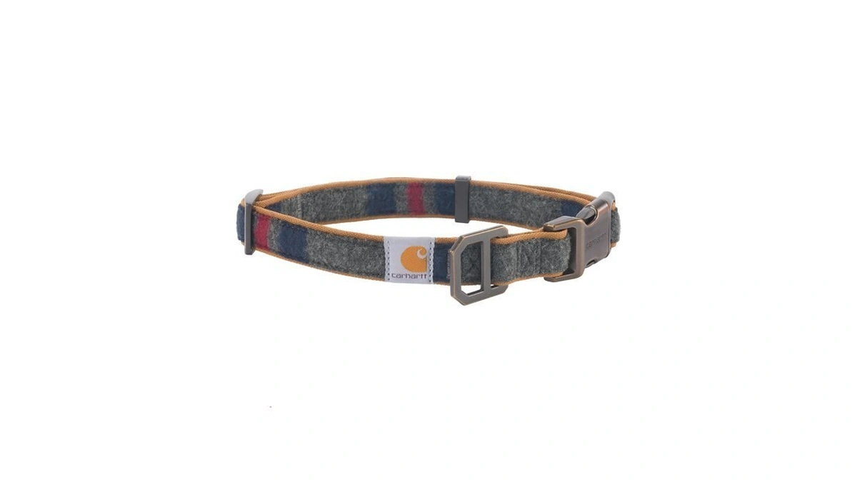 Carhartt Nylon Duck Blanket Stripe Dog Collar Brown/stripe L