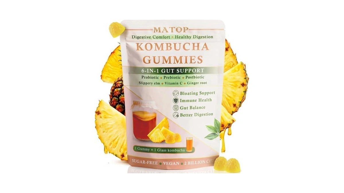 Matop Kombucha Probiotic Gummies For Women – 6 In 1