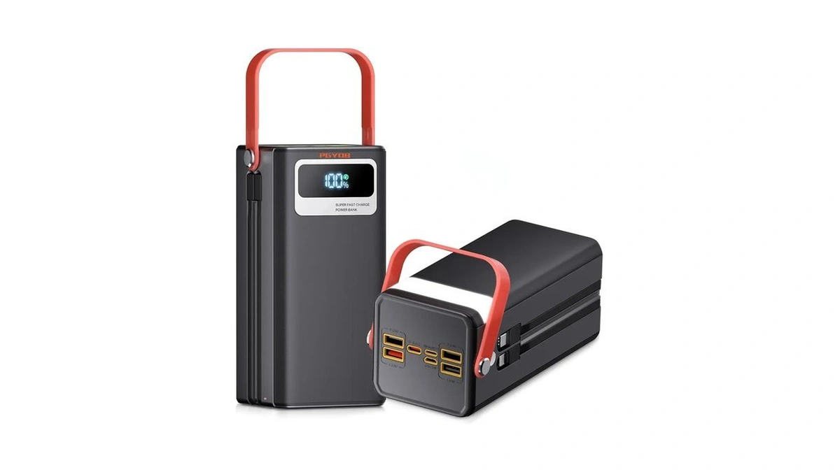 Pgyob Portable Power Station, 99.9wh Outdoor Generator With Built In