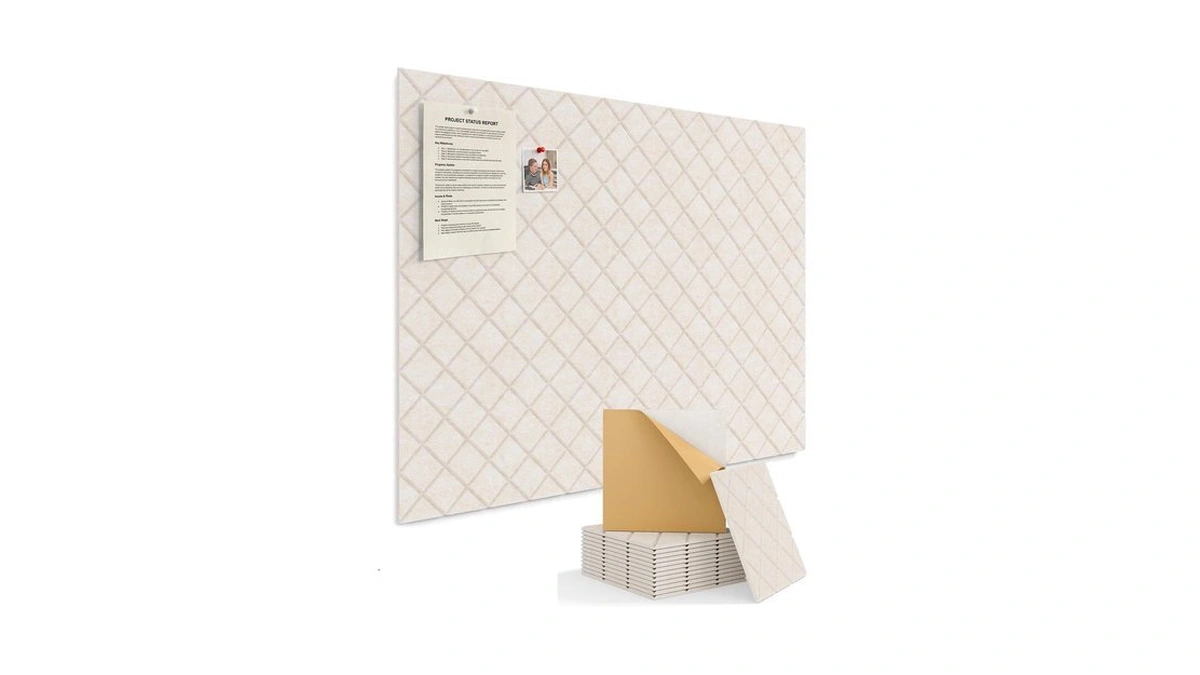 Kuchoow Bulletin Cork Board Large 47.2" X 35.4" Felt Notice