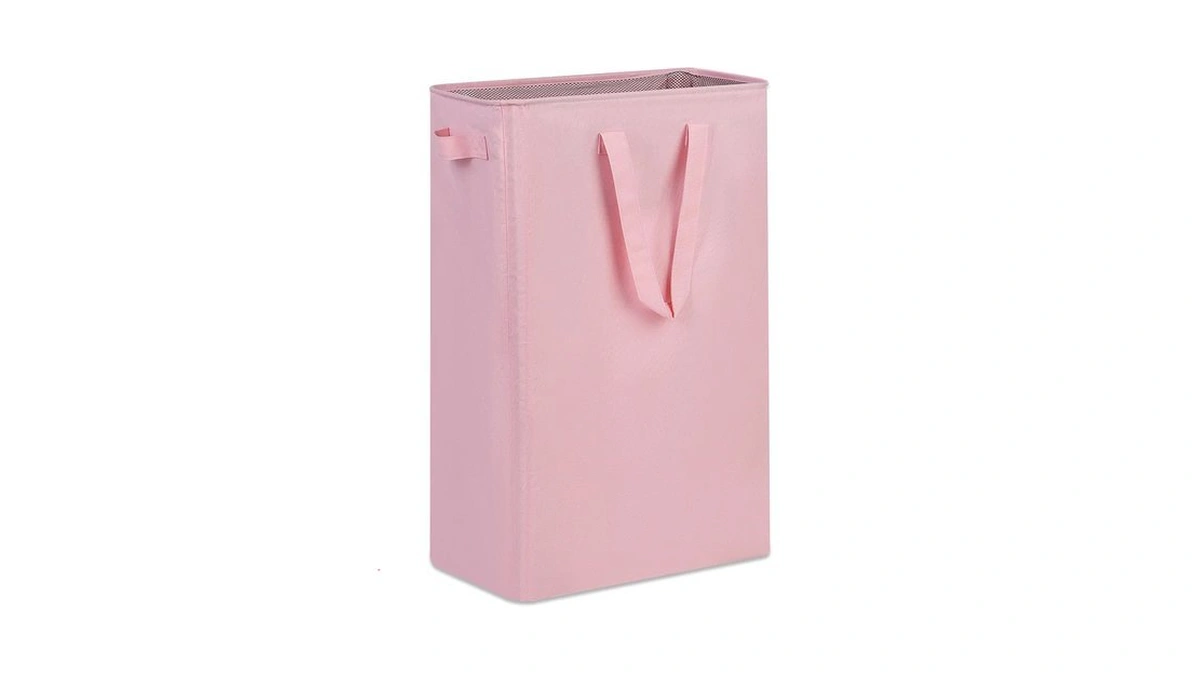 Efluky Slim Laundry Basket, Narrow Laundry Hamper With Handles, Collapsible