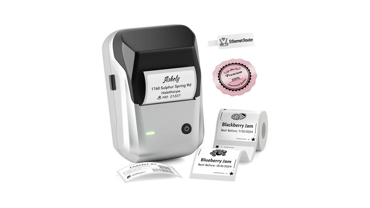 Niimbot B1 Label Maker Machine With Tape, 2inch Thermal Label