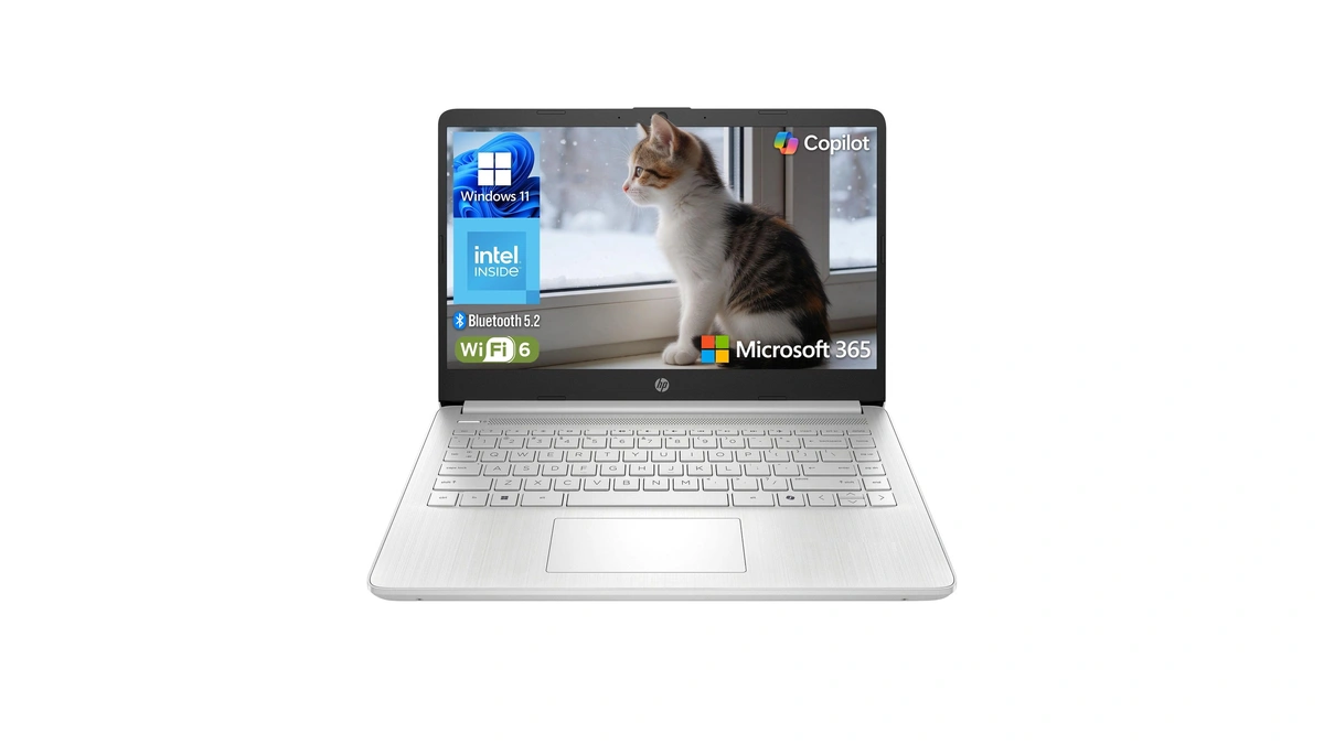 Hp Essential Laptop 2026, Intel Cpu, 128gb Storage, Office 365,
