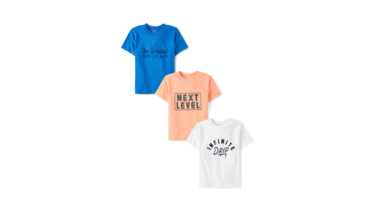 The Children's Place,boys,gamer,sports Short Sleeve Graphic T-shirts,3 Pack,no Cap/next Level/infinte