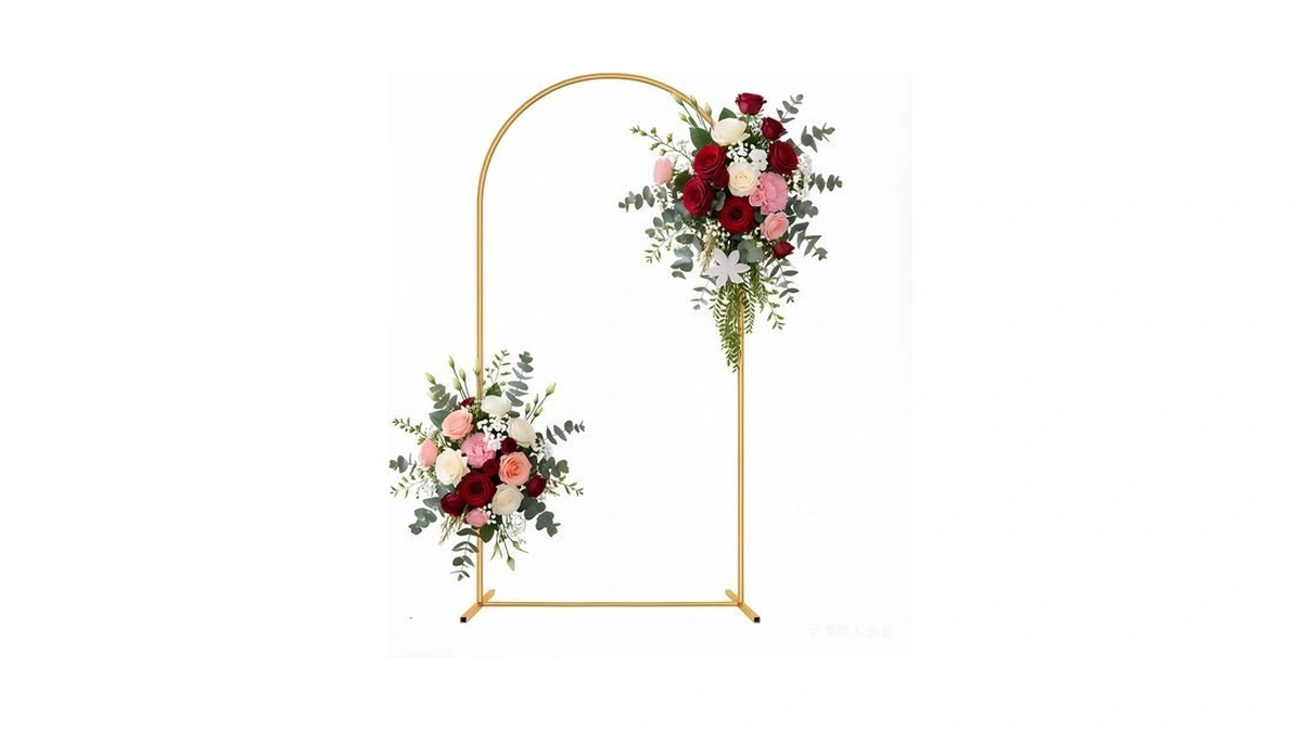 Xizlapu 6ft Metal Wedding Arch Backdrop Stand