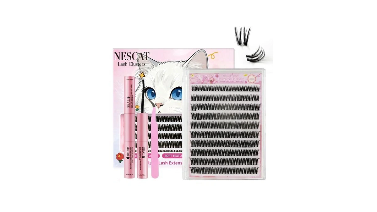 Lash Clusters Kit & Nescat Lash Clusters With Natural &