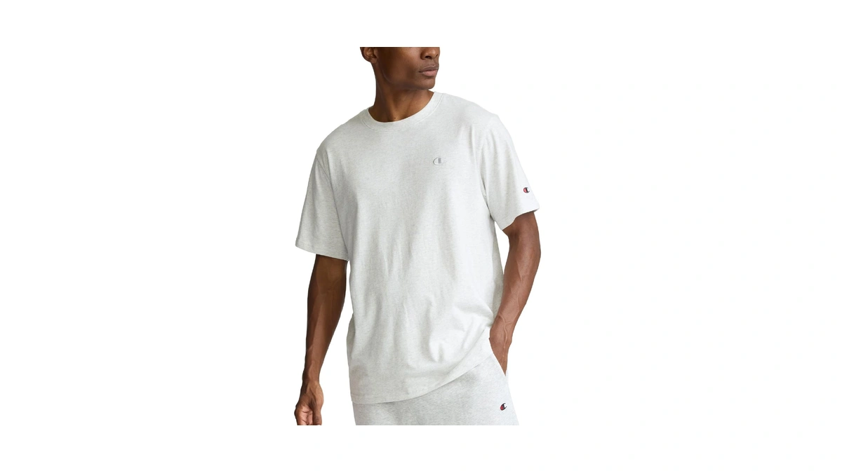 Champion Mens Classic Jersey Tee Shirt, Oxford Gray, Xx-large Us