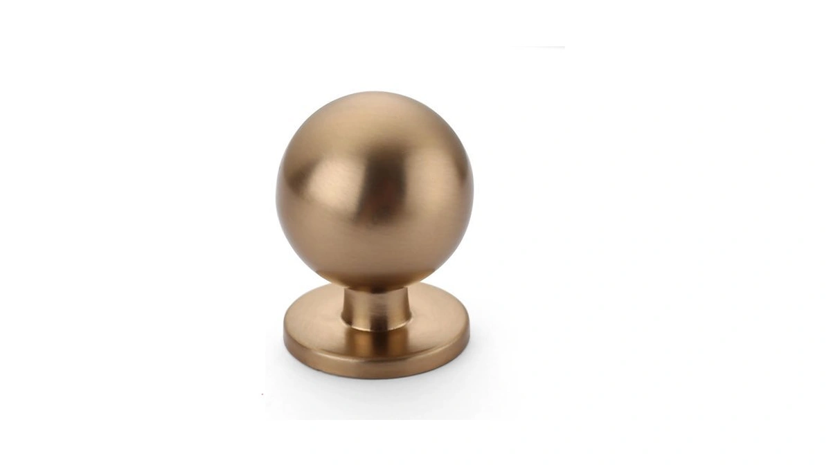 Asidrama 10 Pack 1 Inch Champagne Bronze Kitchen Cabinet Knobs,