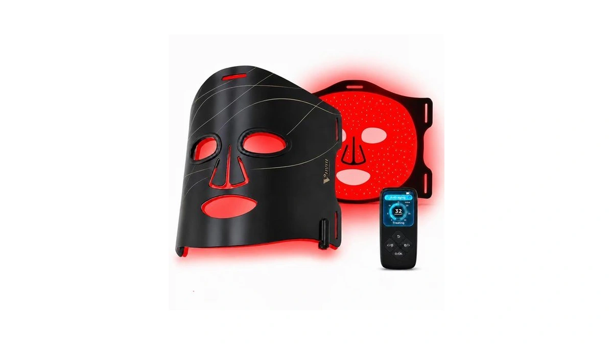 Vym Infrared Red Light Therapy Face Mask With Rechargeable Lcd