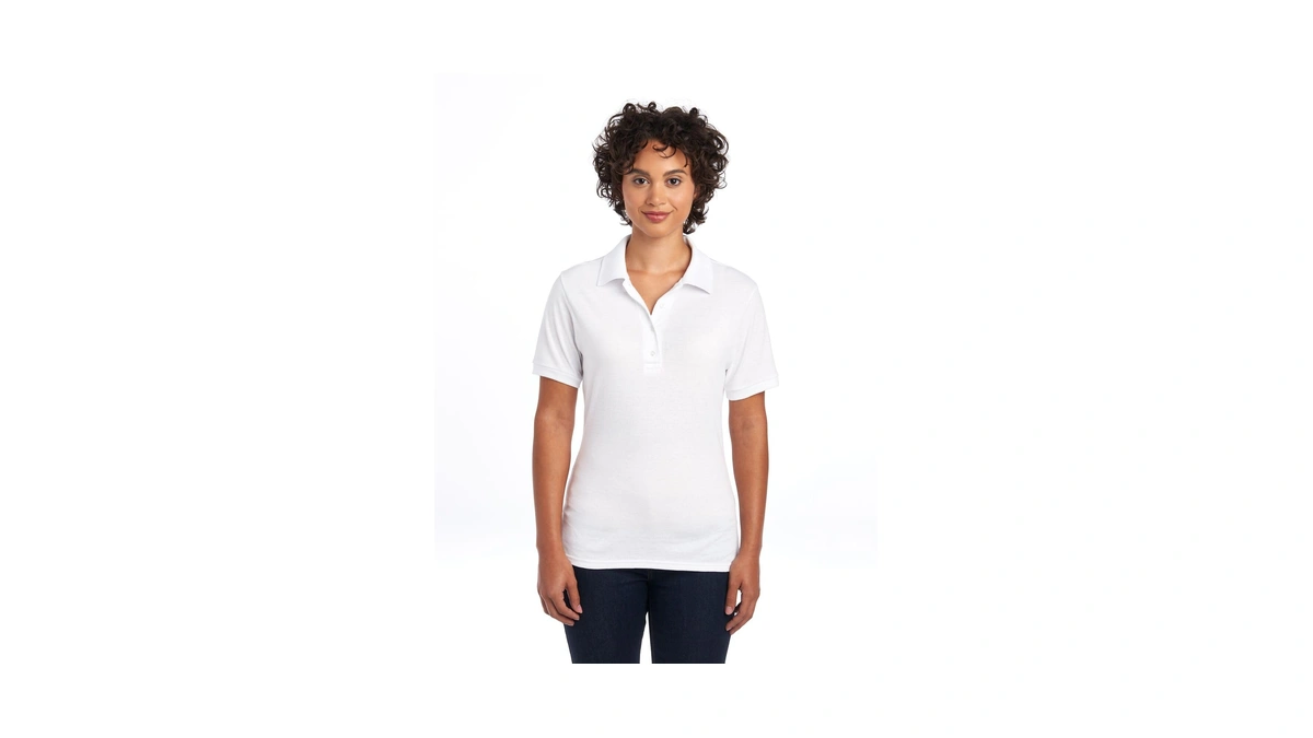Jerzees Women's Dri Power Cotton Blend Short Sleeve Polo Shirts,