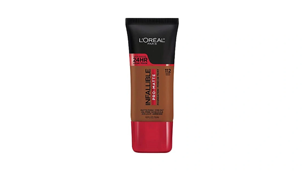 L'oreal Paris Cosmetics Makeup Infallible Pro-matte Liquid Longwear Foundation, Cocoa,